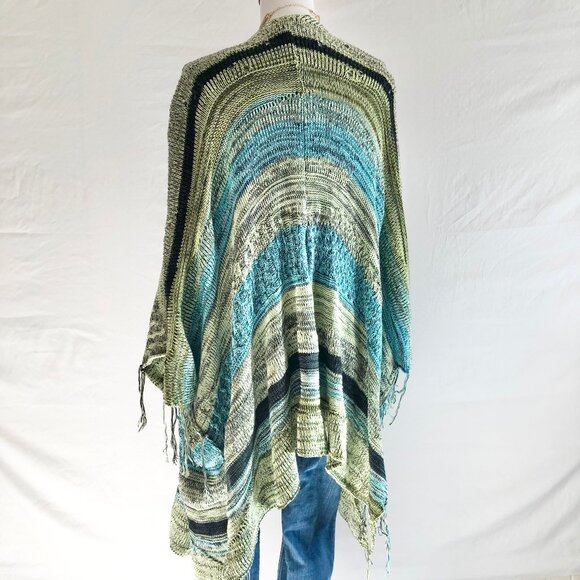 Goddis "Bullito Poolside" Fringe Sweater Knit Cover Up Speckled Knit Size S/M - Picture 5 of 13